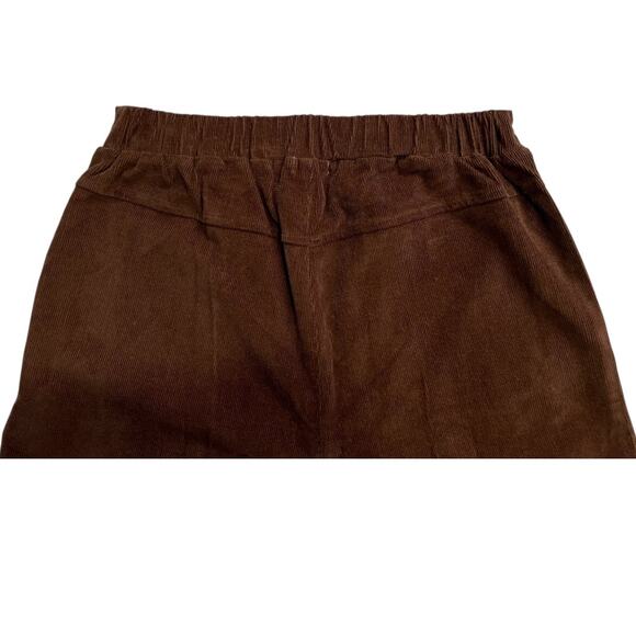 Self Esteem trousers Juniors Women’s 26” medium Corduroy Brown Flared Pants nwt - Picture 7 of 10